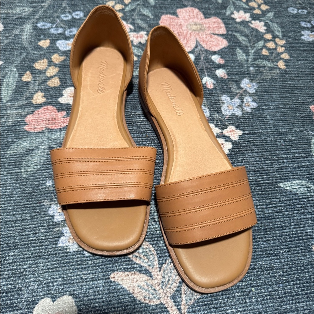 Madewell The Nelda d'Orsay Flat in Deep Camel nwt 9
